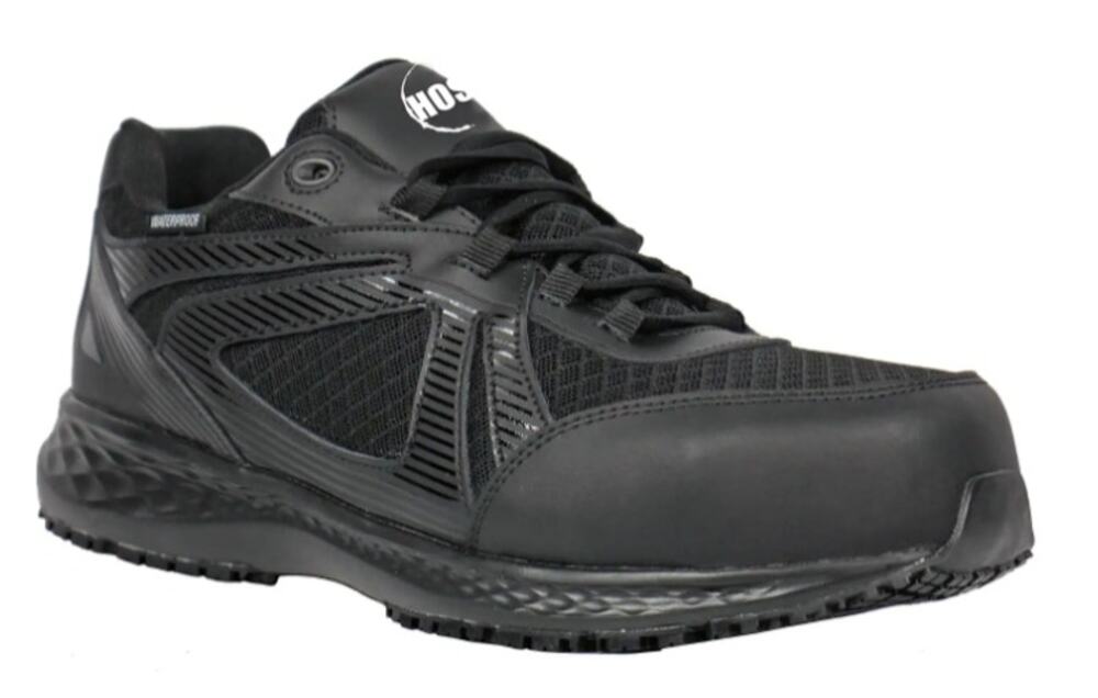 Hoss Womens Reno ll Comp Toe Work Sneakers US 4 EU 35 Black Waterproof NIB